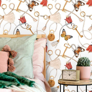 Papel de Parede Personalizado Chave de Ouro