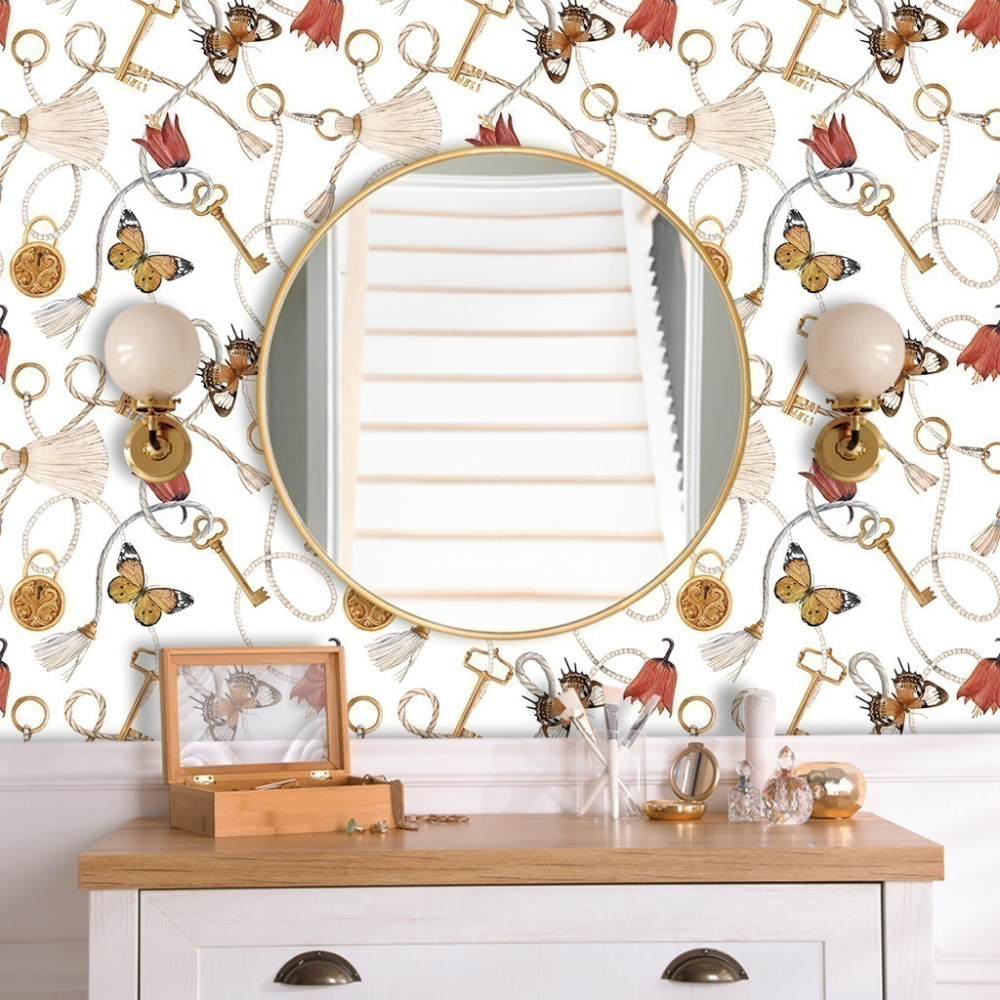 Papel de Parede Personalizado Chave de Ouro Papel de Parede Personalizado Chave de Ouro