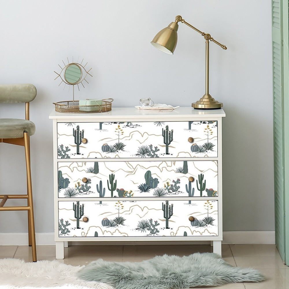 Papel de Parede Personalizado Deserto de Cactos Papel de Parede Personalizado Deserto de Cactos