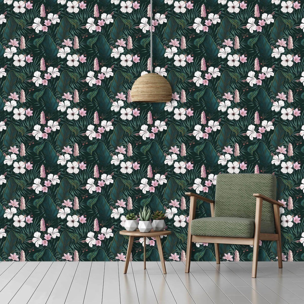 Papel de Parede Personalizado Hibiscus