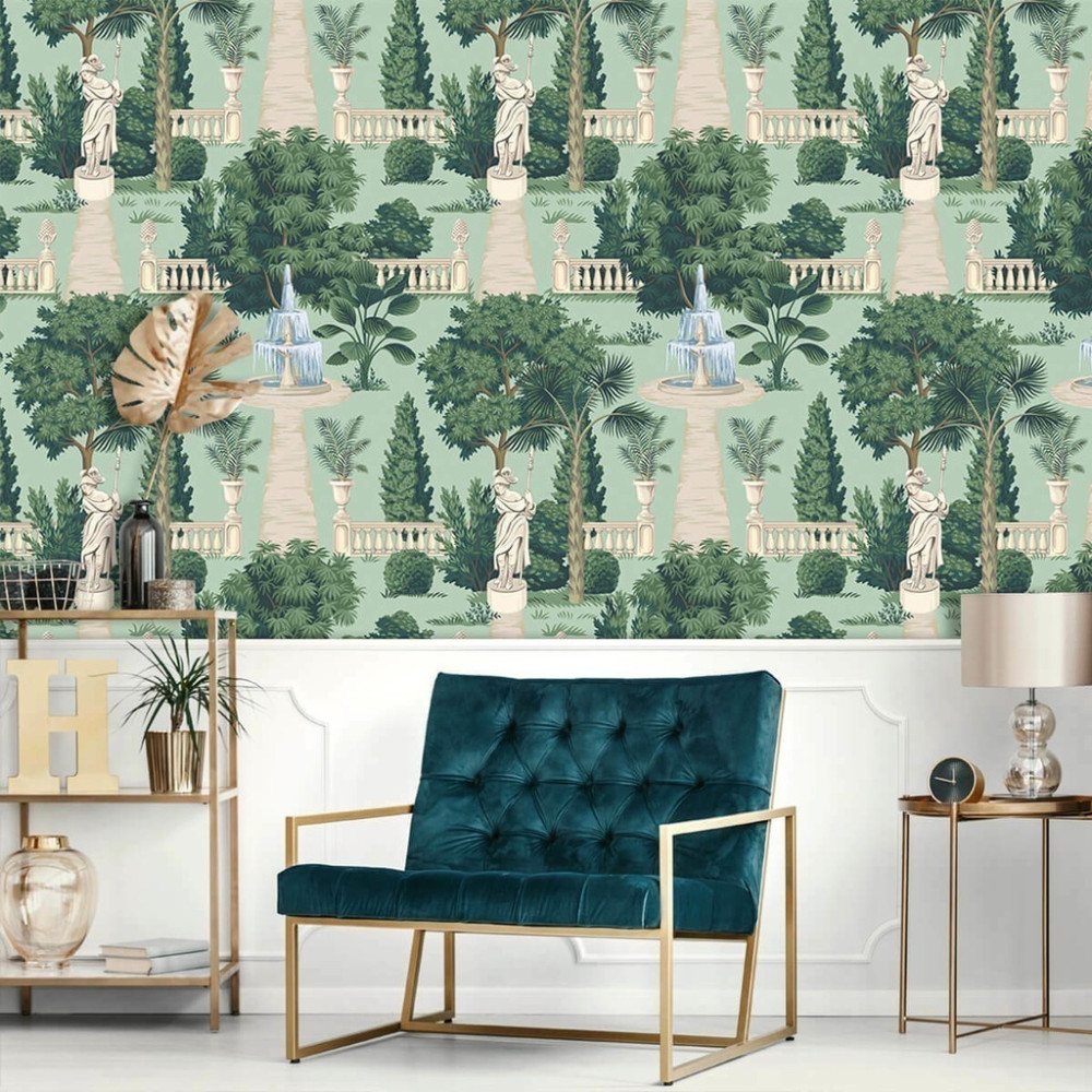 Papel de Parede Personalizado Jardim Clássico Papel de Parede Personalizado Jardim Clássico