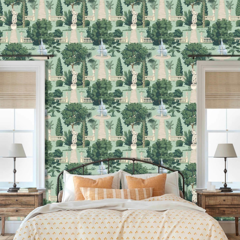 Papel de Parede Personalizado Jardim Clássico Papel de Parede Personalizado Jardim Clássico