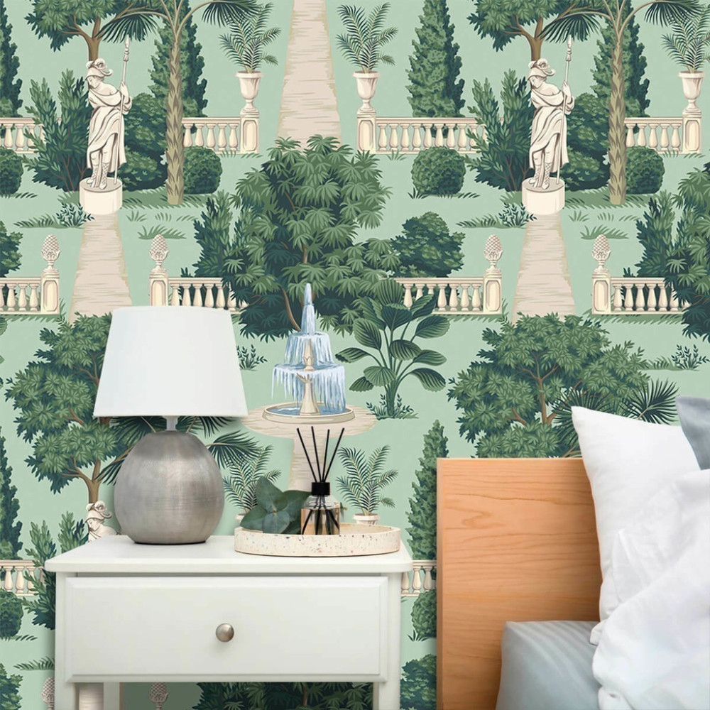 Papel de Parede Personalizado Jardim Clássico Papel de Parede Personalizado Jardim Clássico