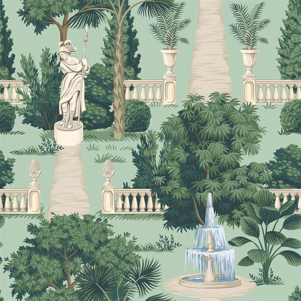 Papel de Parede Personalizado Jardim Clássico Papel de Parede Personalizado Jardim Clássico