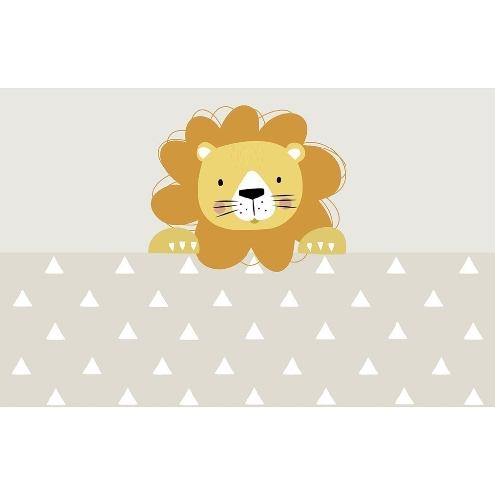 Papel de Parede Personalizado Leão e Triângulo Papel de Parede Personalizado Leão e Triângulo