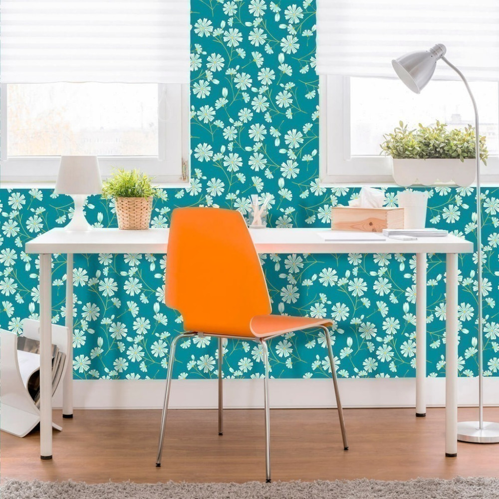 Papel de Parede Personalizado Pétalas de Margaridas