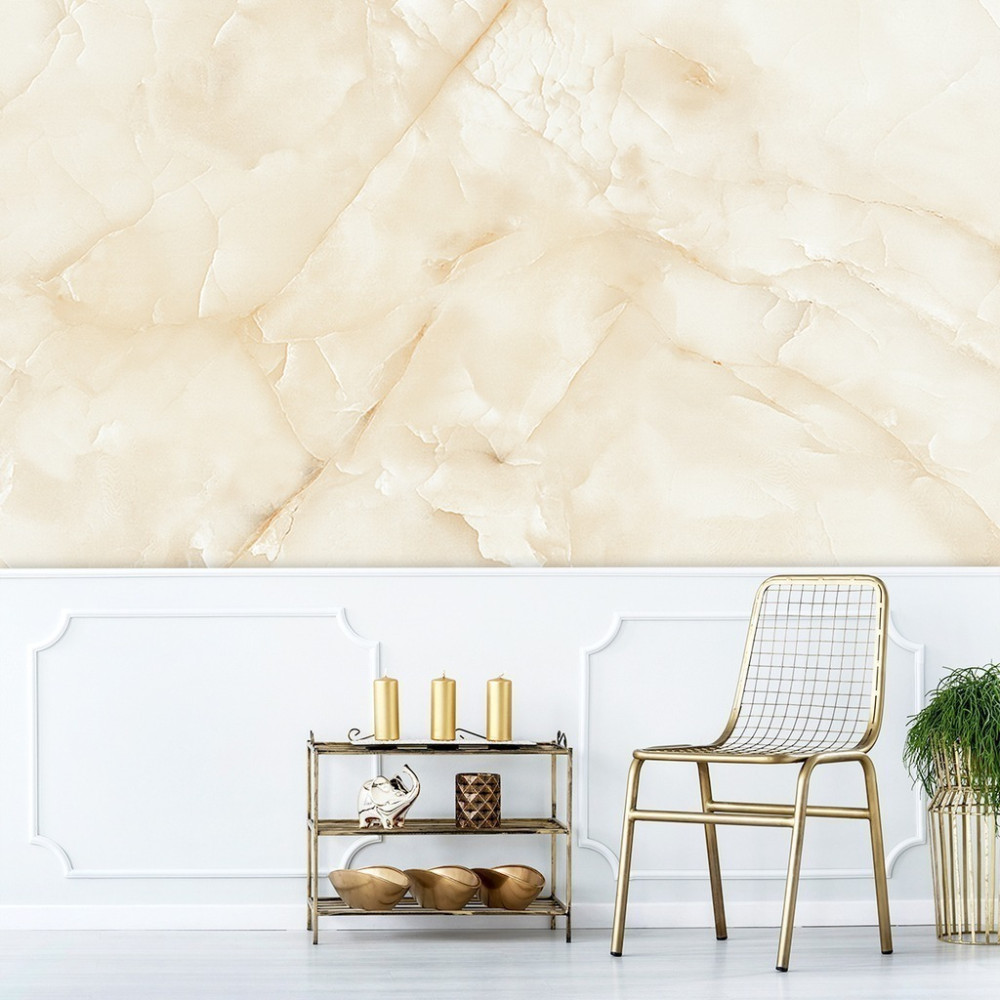 Papel de Parede Personalizado Mármore Bege Suave Papel de Parede Personalizado Mármore Bege Suave