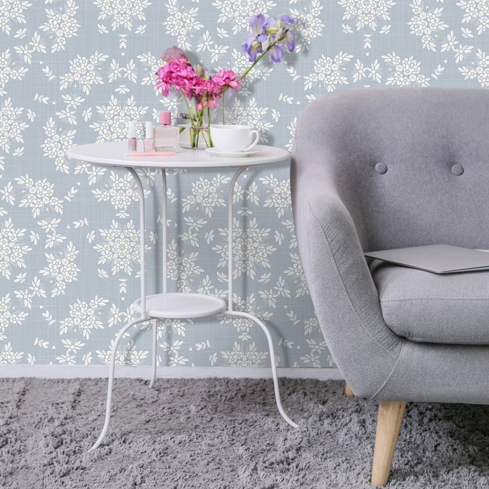 Papel de Parede Personalizado Mini Flores Papel de Parede Personalizado Mini Flores