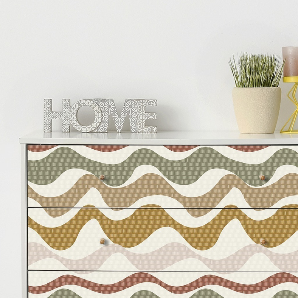 Papel de Parede Personalizado Ondas Dinâmicas