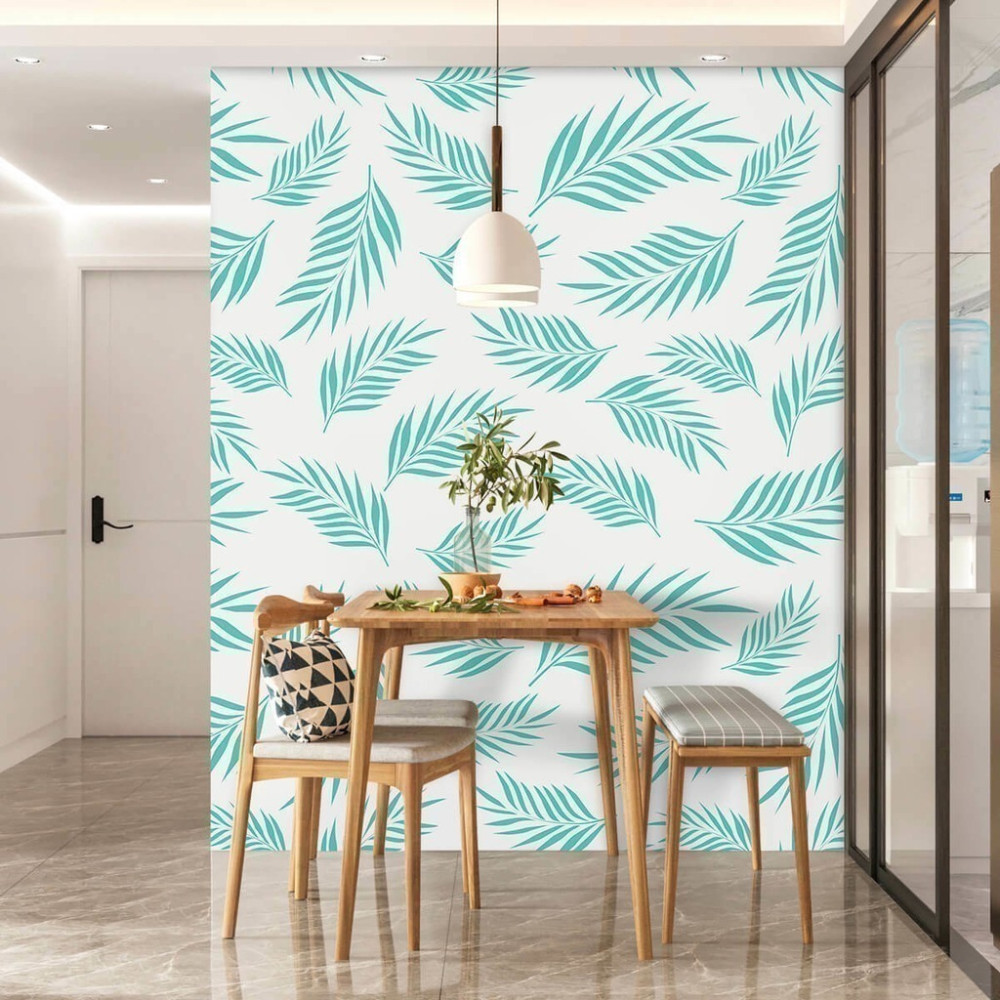 Papel de Parede Personalizado Ramos de Palmeiras