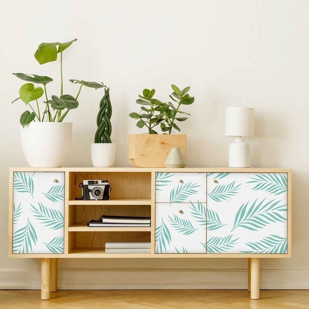 Papel de Parede Personalizado Ramos de Palmeiras