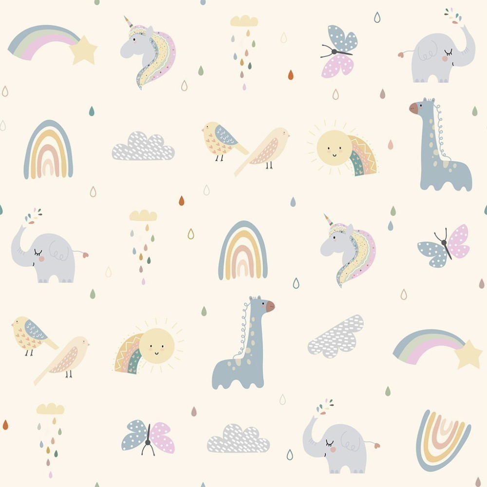 Papel de Parede Personalizado Bichos Cute