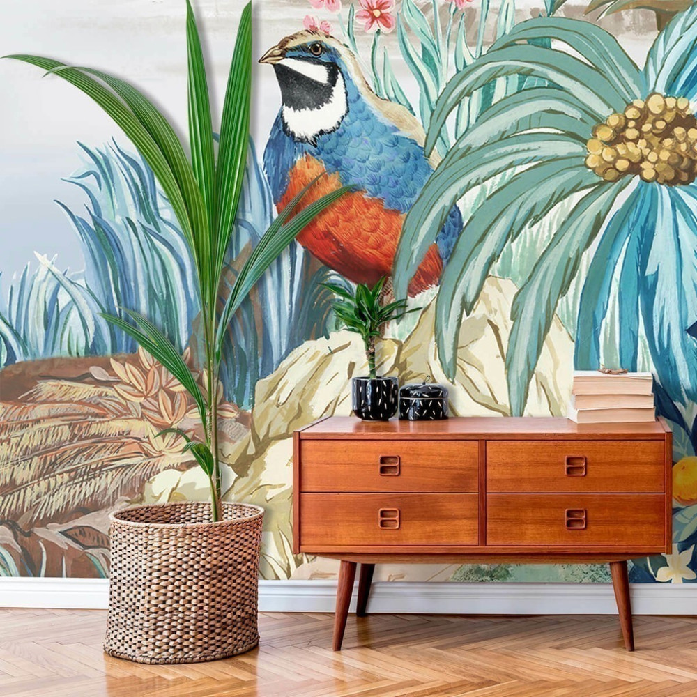 Papel de Parede Personalizado Pássaro Azul Papel de Parede Personalizado Pássaro Azul