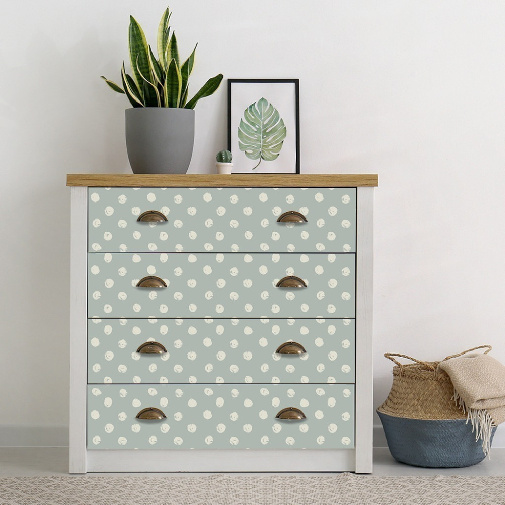 Papel de Parede Personalizado Poá Green Papel de Parede Personalizado Poá Green