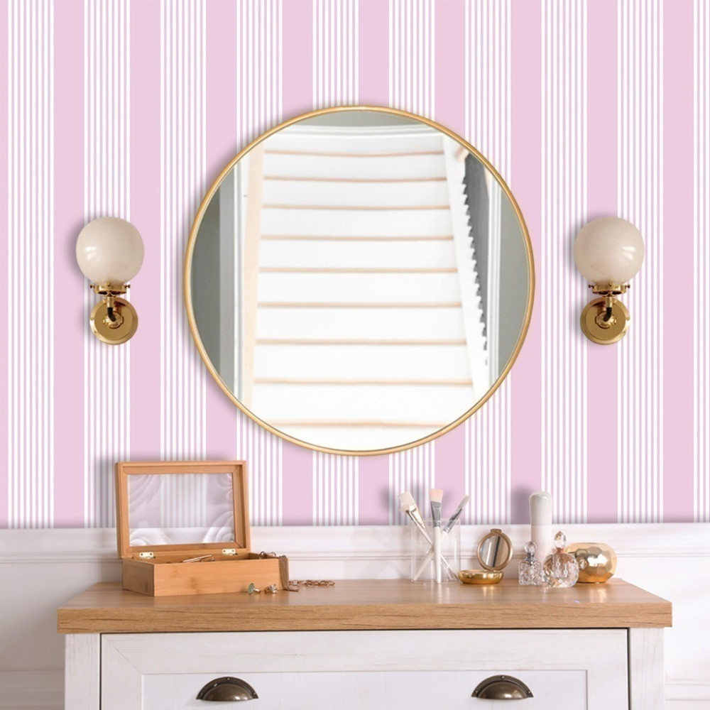 Papel de Parede Personalizado Listras Rosa Papel de Parede Personalizado Listras Rosa