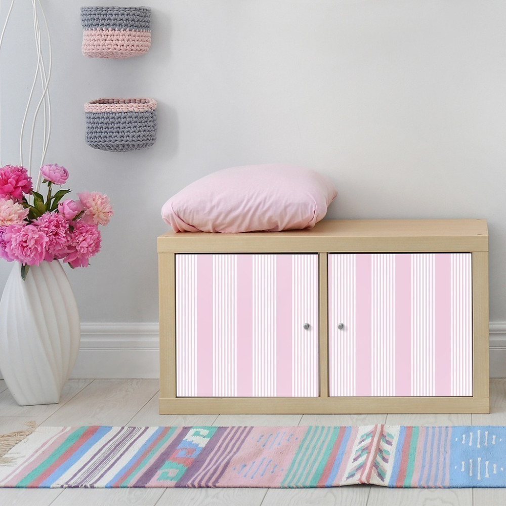 Papel de Parede Personalizado Listras Rosa Papel de Parede Personalizado Listras Rosa