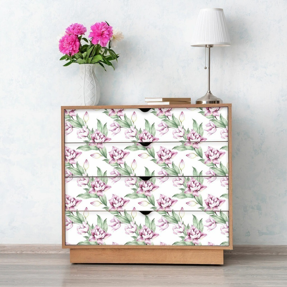 Papel de Parede Personalizado Rosas em Aquarela