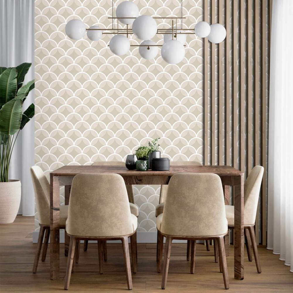 Papel de Parede Personalizado Sequência de Arcos Papel de Parede Personalizado Sequência de Arcos