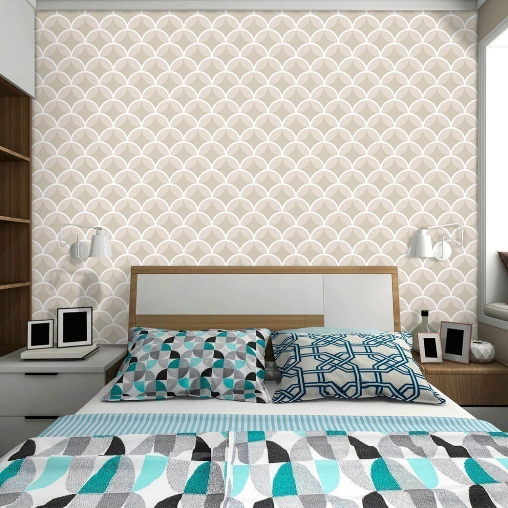 Papel de Parede Personalizado Sequência de Arcos Papel de Parede Personalizado Sequência de Arcos