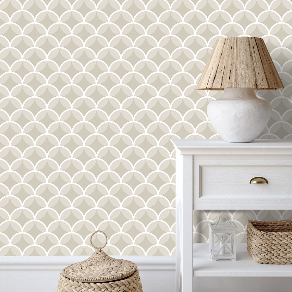Papel de Parede Personalizado Sequência de Arcos Papel de Parede Personalizado Sequência de Arcos