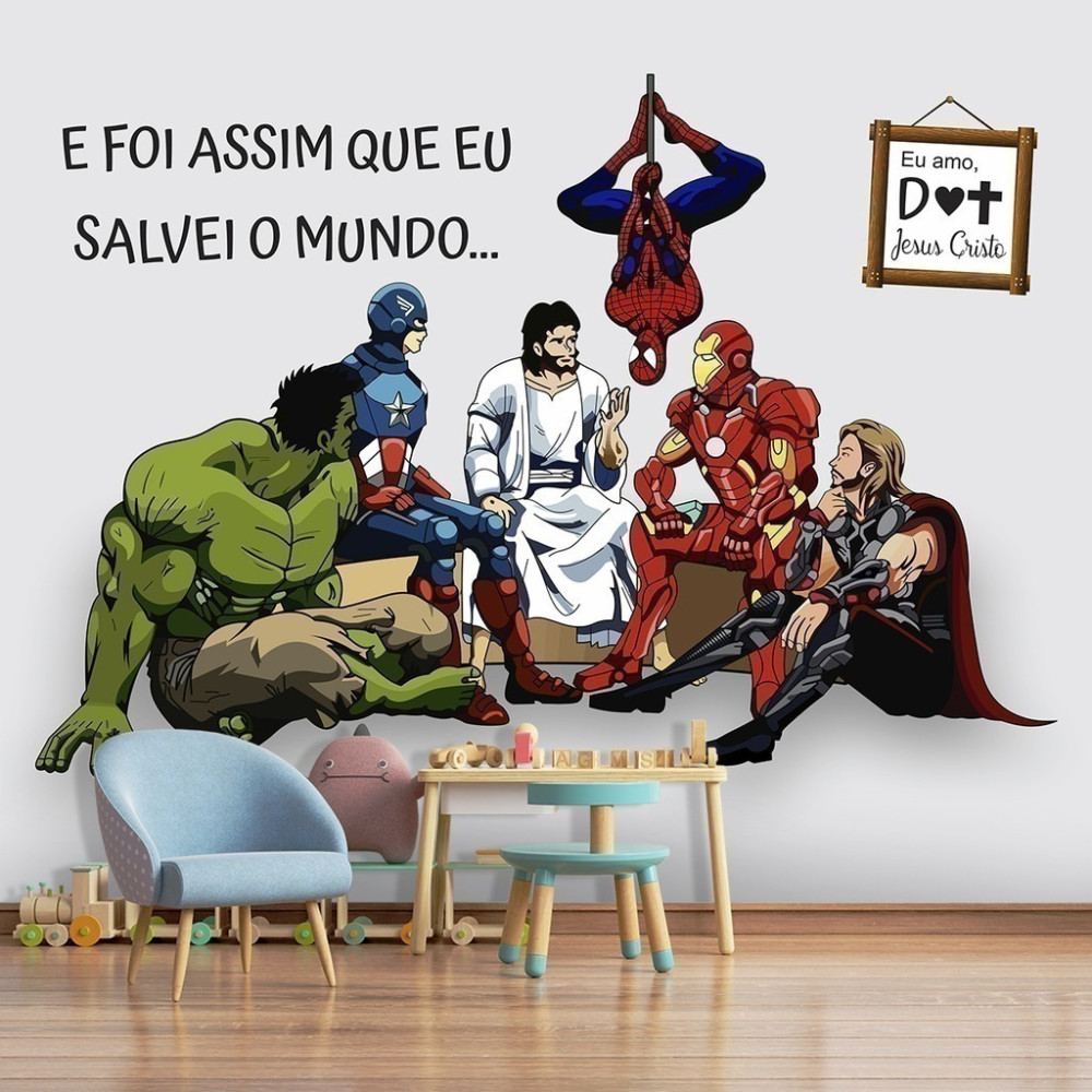 Papel de Parede Jesus Herói de Todos