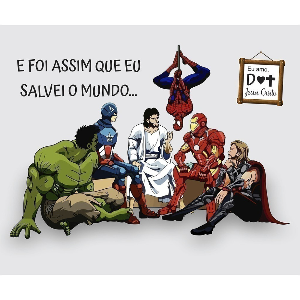 Papel de Parede Jesus Herói de Todos