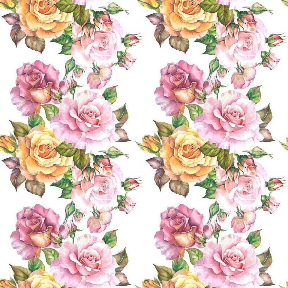 Papel de Parede Personalizado Tiras de Rosas