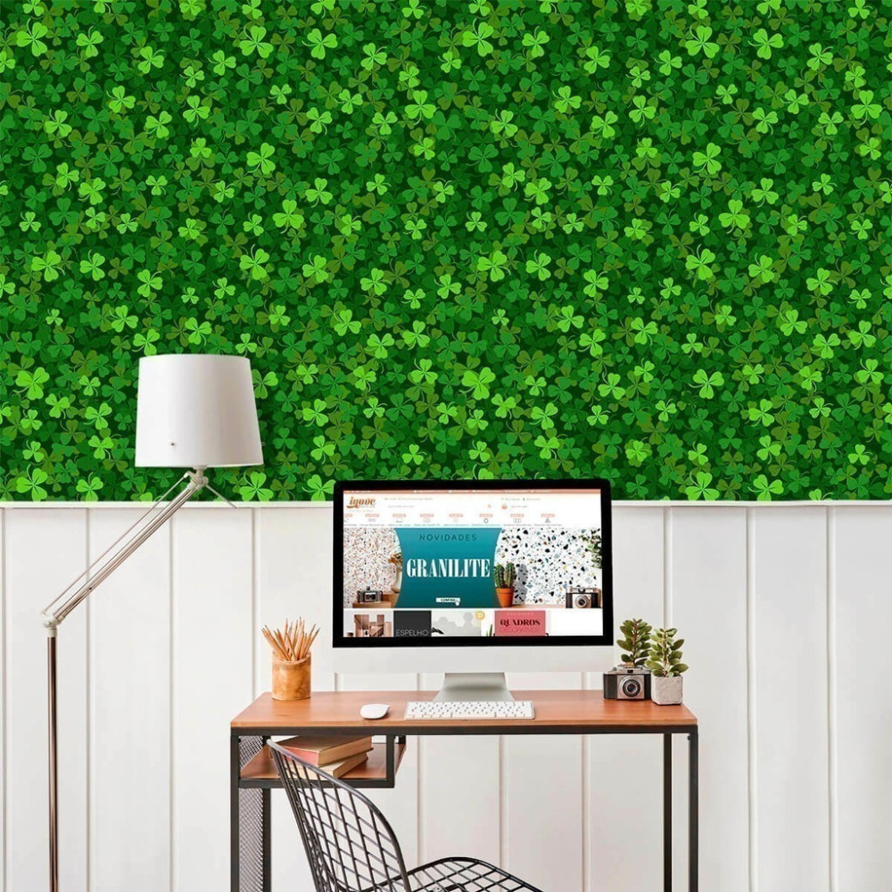 Papel de Parede Personalizado Trevos Papel de Parede Personalizado Trevos