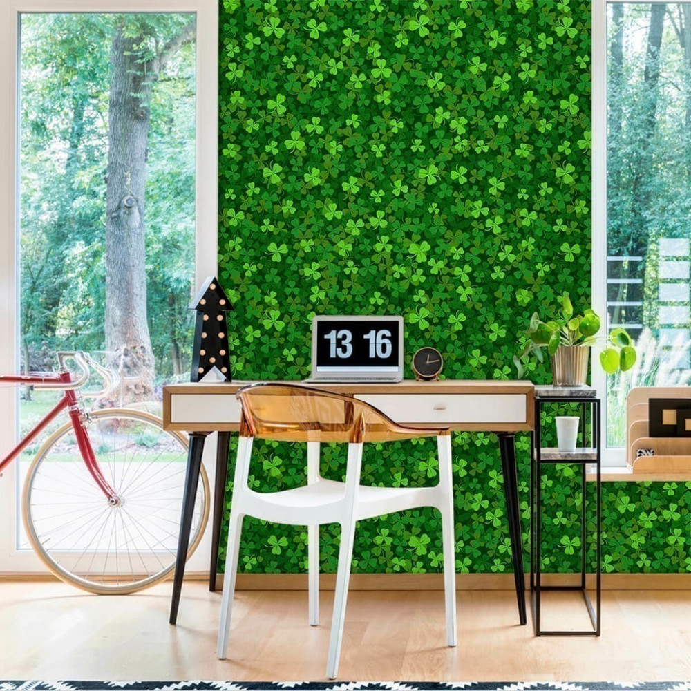 Papel de Parede Personalizado Trevos Papel de Parede Personalizado Trevos