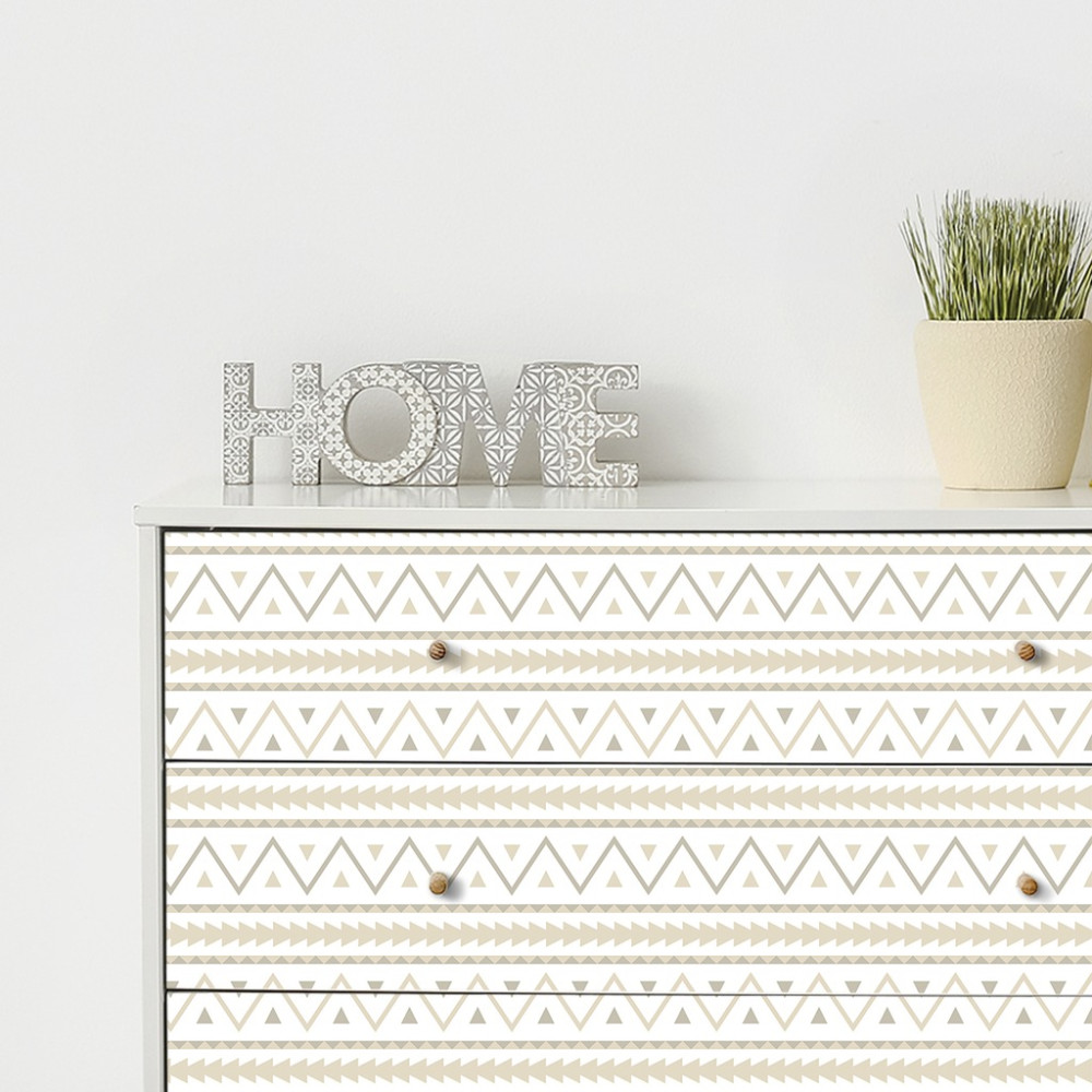 Papel de Parede Personalizado Tribal Geométrico