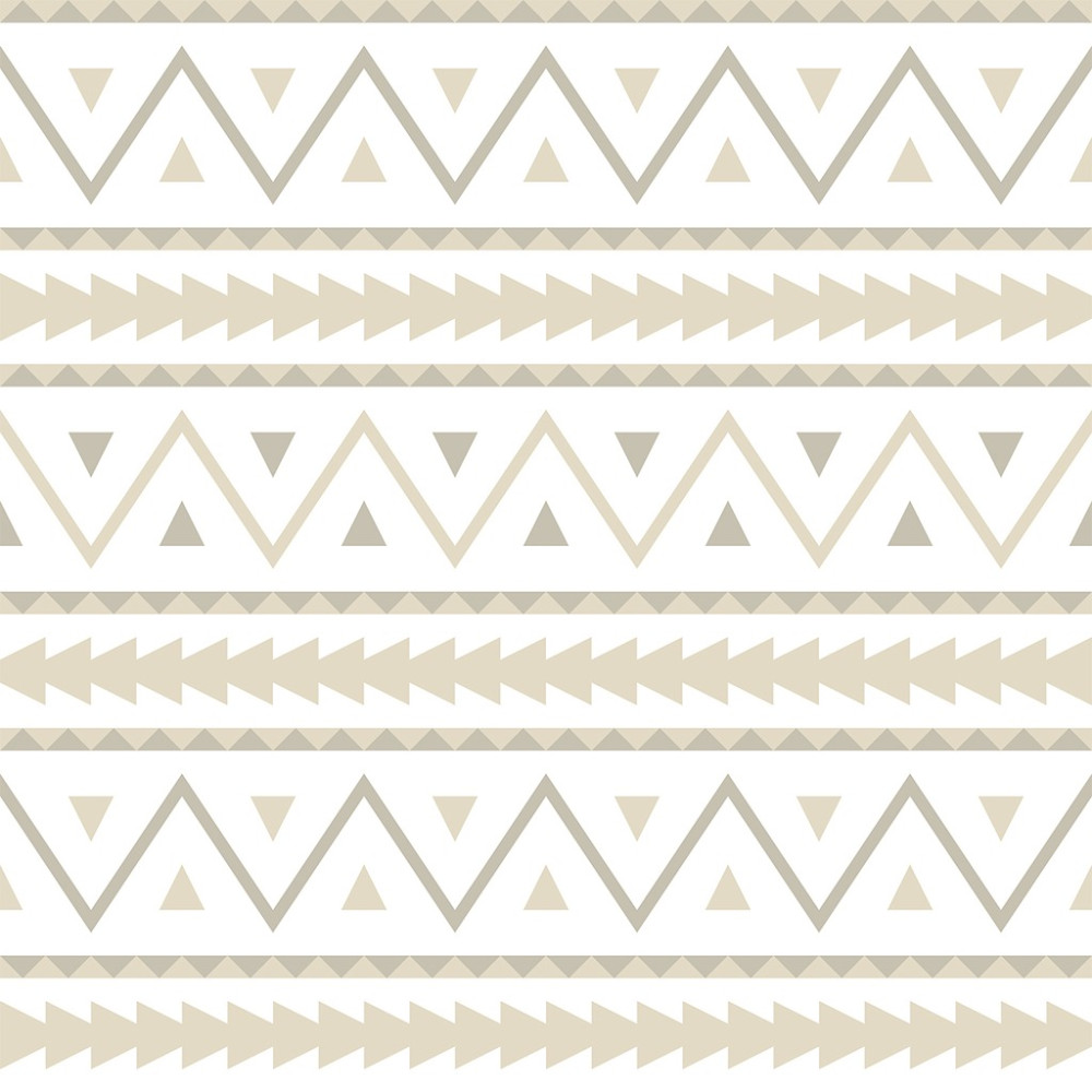 Papel de Parede Personalizado Tribal Geométrico