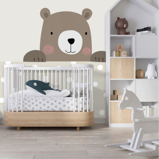 Papel de Parede Personalizado Urso com Poá