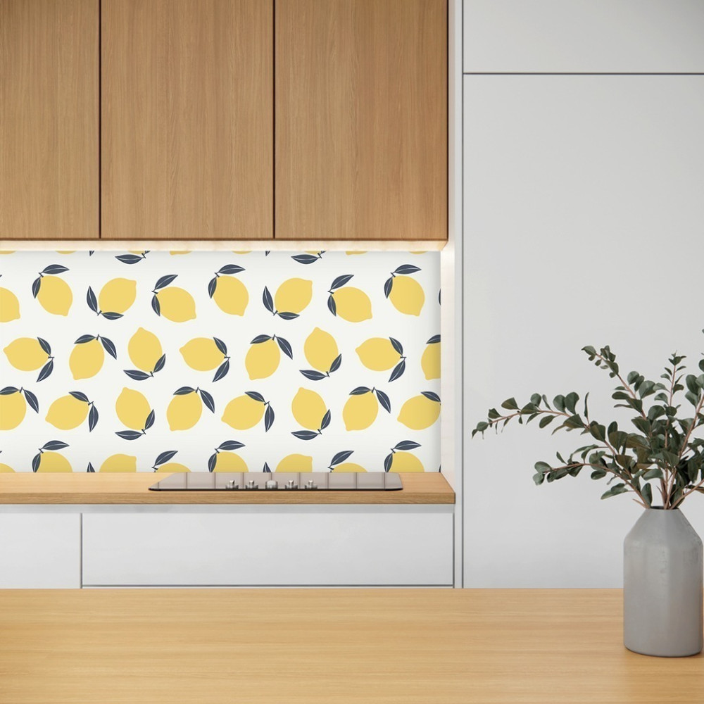 Papel de Parede Personalizado Yellow Lemon Papel de Parede Personalizado Yellow Lemon
