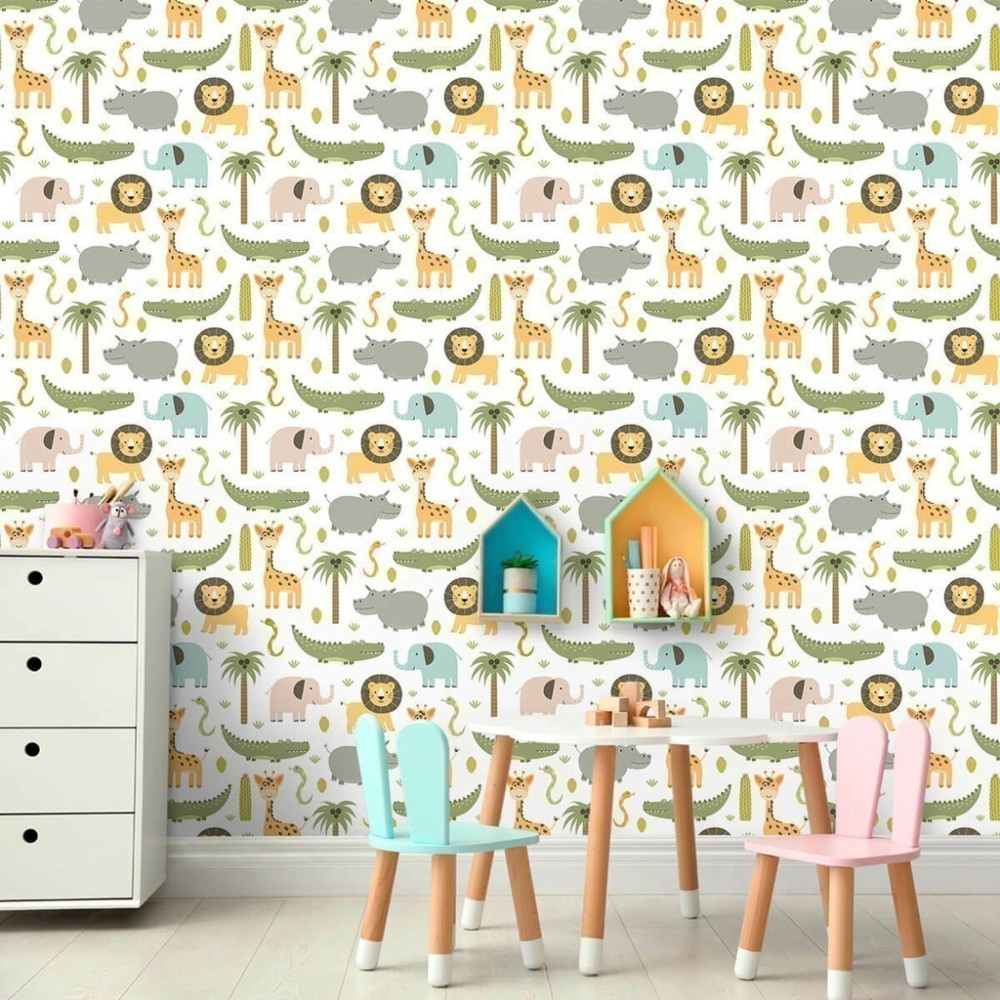 Papel de Parede Personalizado Turma dos Animais Papel de Parede Personalizado Turma dos Animais