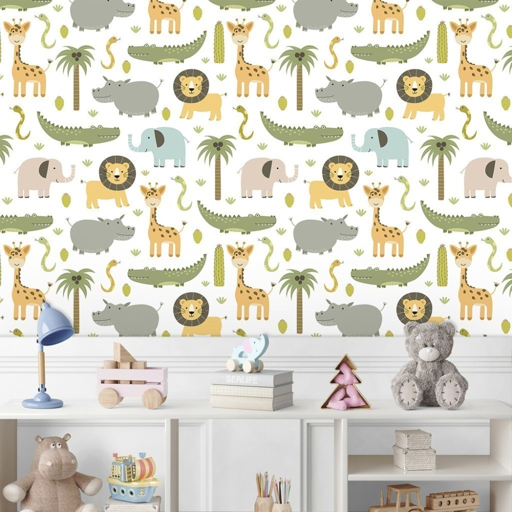 Papel de Parede Personalizado Turma dos Animais Papel de Parede Personalizado Turma dos Animais