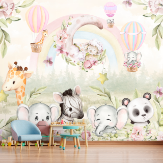 Papel de Parede Personalizado Noite Mágica dos Animais