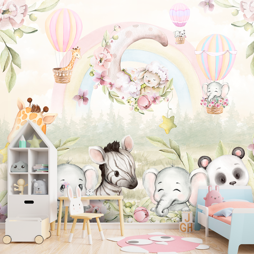 Papel de Parede Personalizado Noite Mágica dos Animais