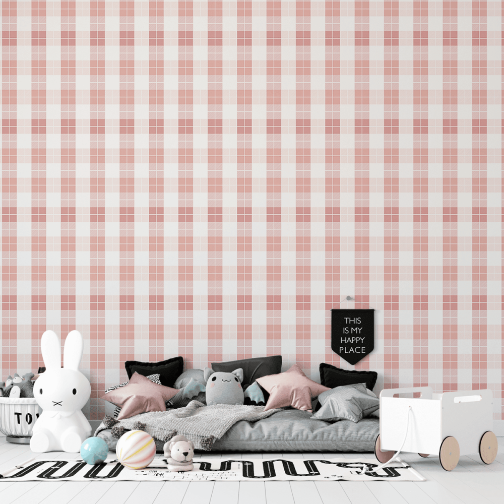 Papel de Parede Personalizado Xadrez Ternura