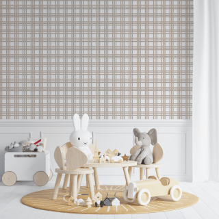 Papel de Parede Personalizado Bege Urbano