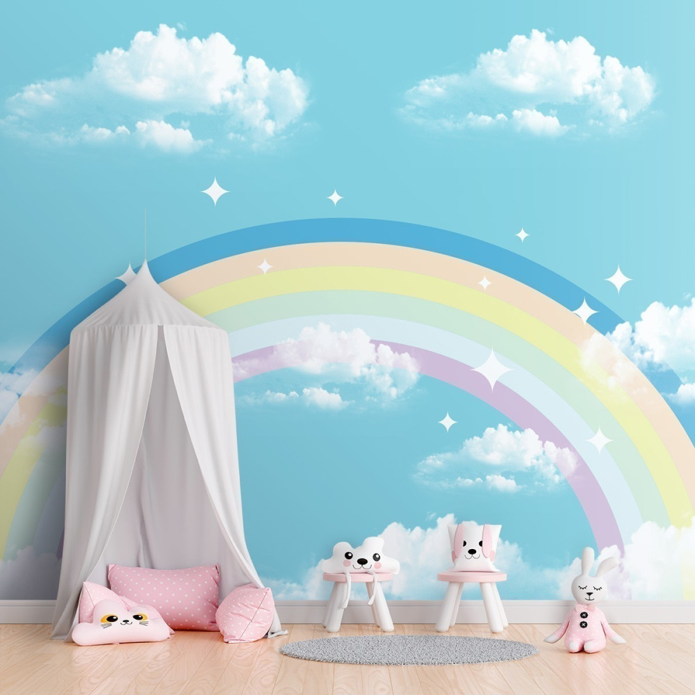 Papel de Parede Personalizado Arco Íris dos Sonhos