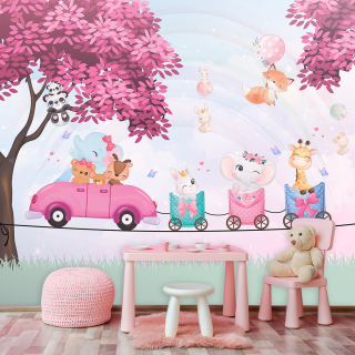 Papel De Parede Personalizado Animais Passeando