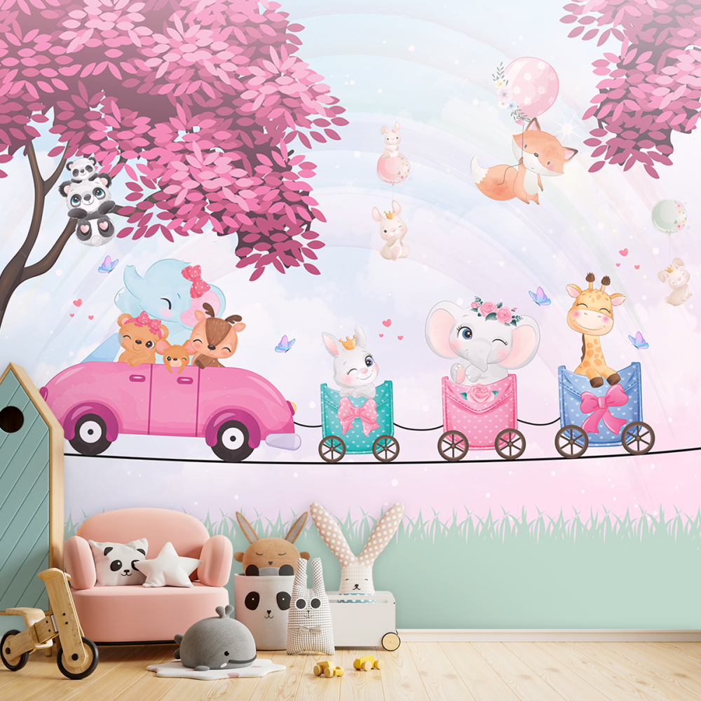 Papel De Parede Personalizado Animais Passeando