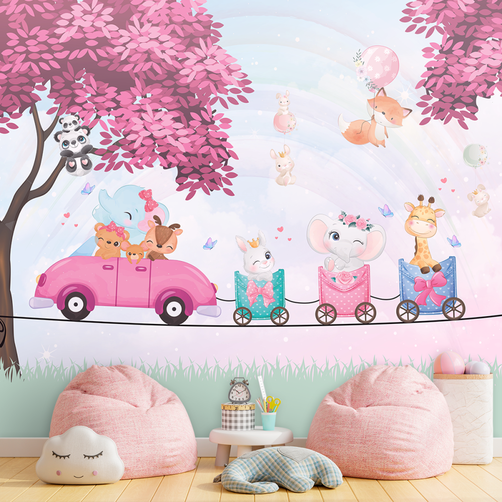 Papel De Parede Personalizado Animais Passeando