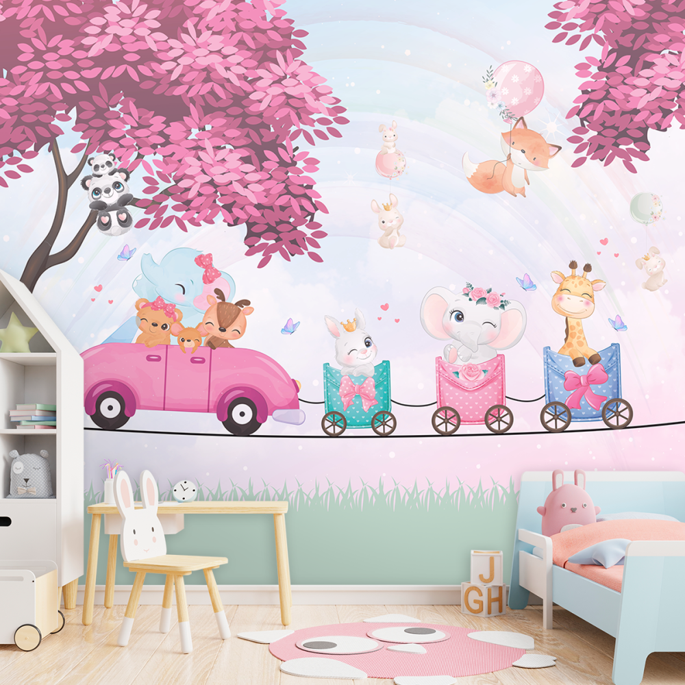 Papel De Parede Personalizado Animais Passeando
