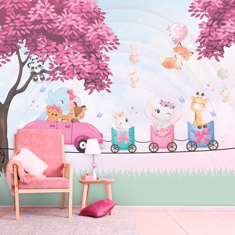 Papel De Parede Personalizado Animais Passeando