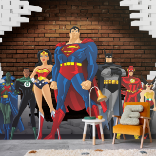 Papel De Parede Personalizado Heróis DC