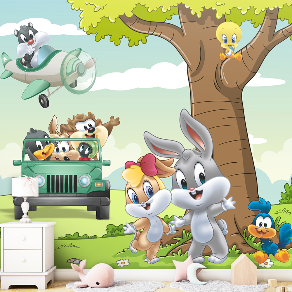 Papel De Parede Personalizado Looney Tunes
