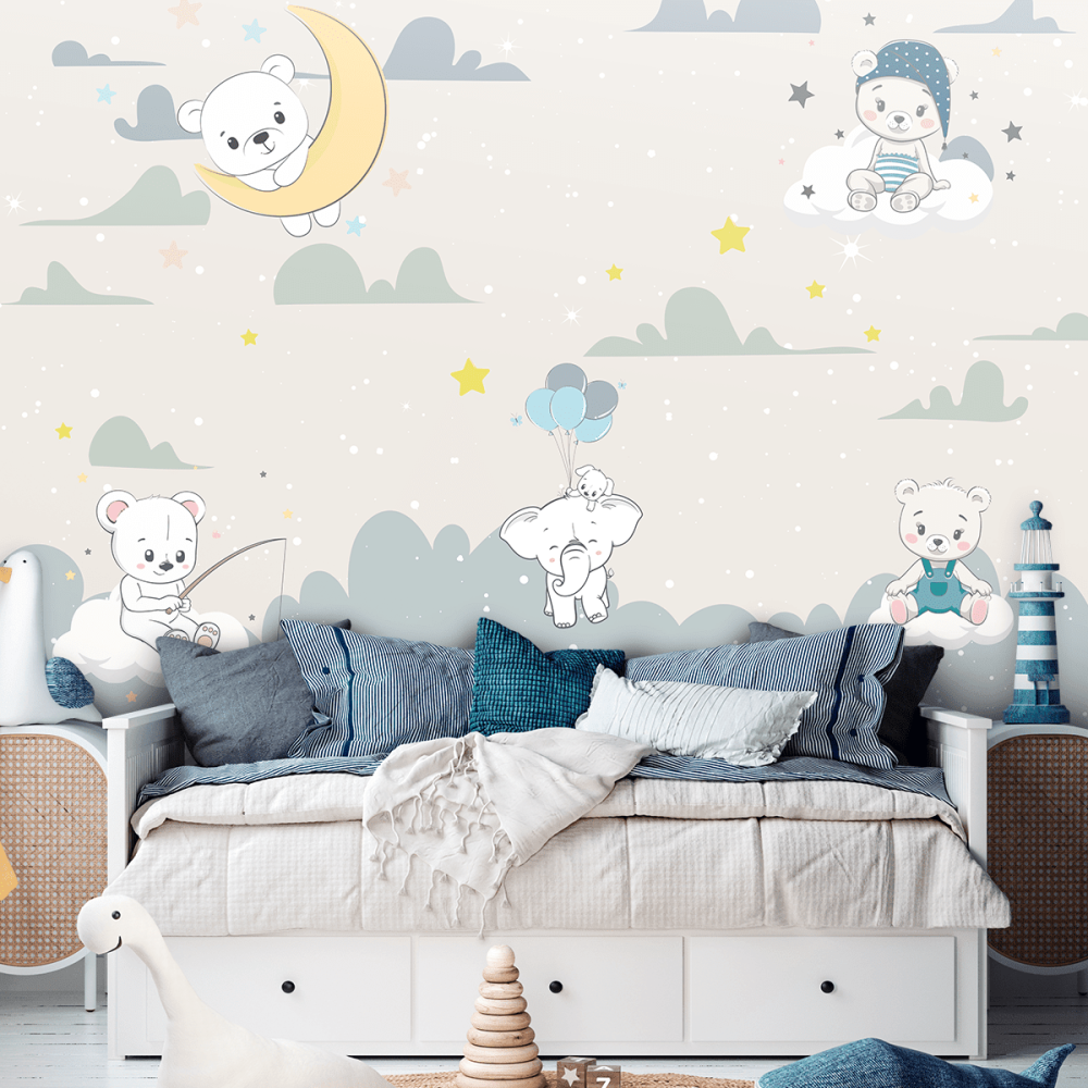 Papel De Parede Personalizado Céu de Bichinhos