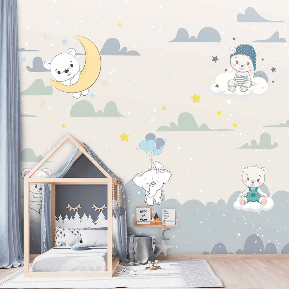 Papel De Parede Personalizado Céu de Bichinhos