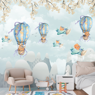 Papel De Parede Personalizado Ursinhos Baloeiros